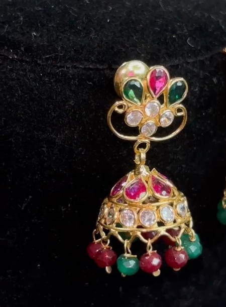 Multi colour jhumkaa