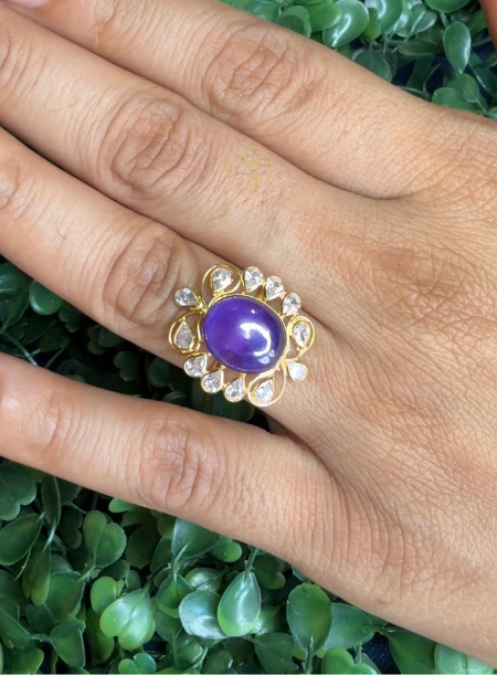 Purple Oval Ring