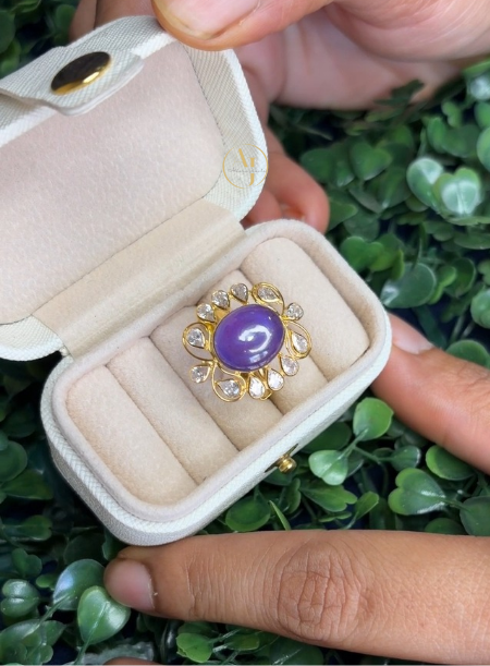Purple Oval Ring