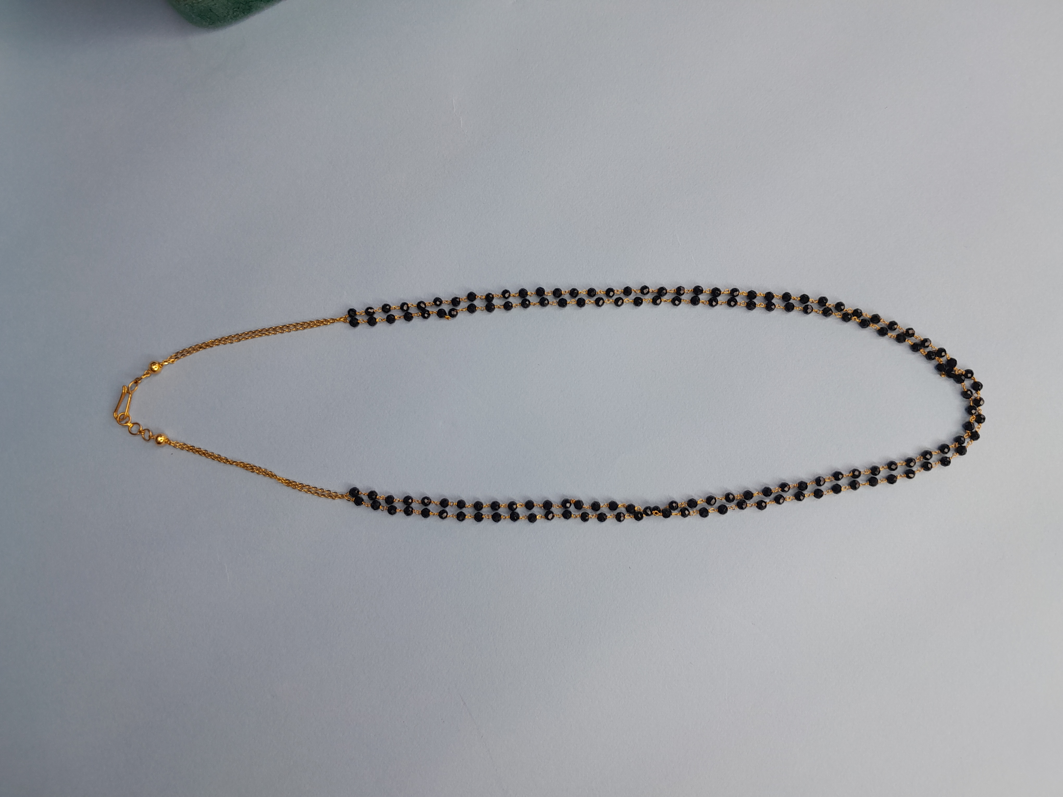 Double Line 14 carat Blackbeads Chain