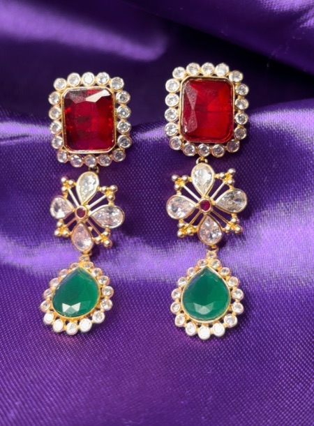 Ruby Stone Earring