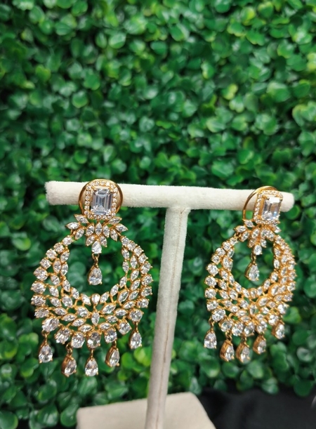 White big earring