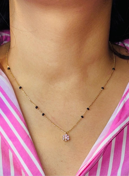 Blackbeads small Flower locket