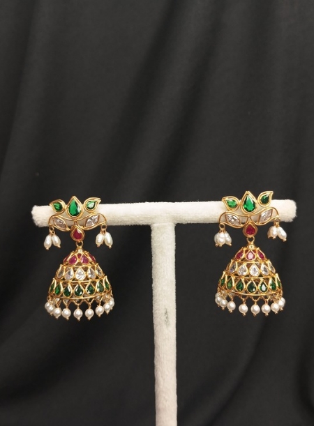 14kt lotus earring