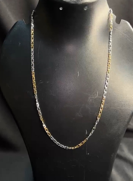 Two tone chain necklace