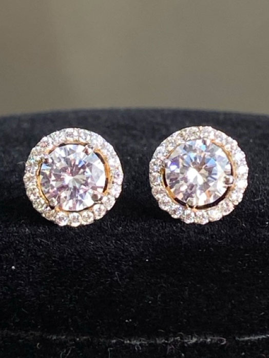 Party Glamour: 14KT Swarovski Stud Earrings