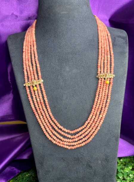 Pastel pink beads Mala