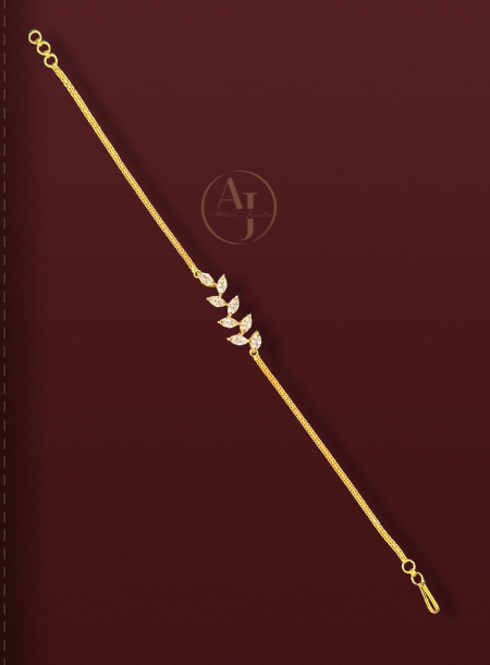 Swarovski Pendant Gold Chain Bracelet