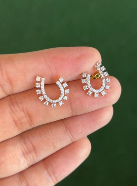 Swarovski stone stud earrings