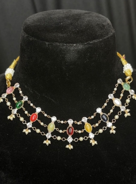 Navratan Choker cum necklace