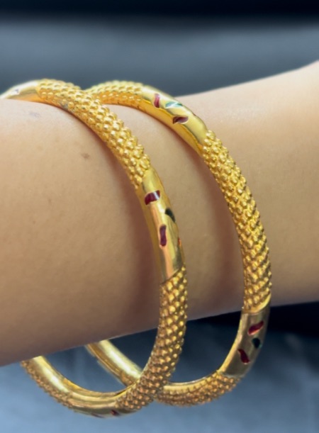 22kt wax filled bangles