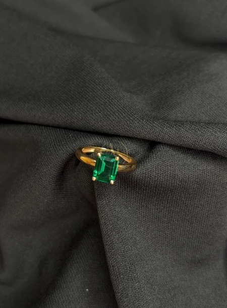 Big Square Emarald Ring
